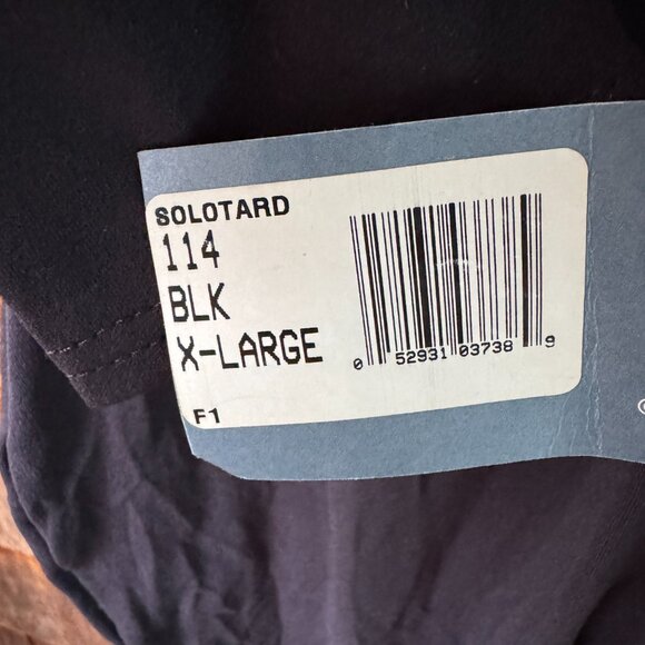 NWT Capezio Black Long Sleeve Unisex Unitard Catsuit in Adult X-Large - Picture 6 of 11